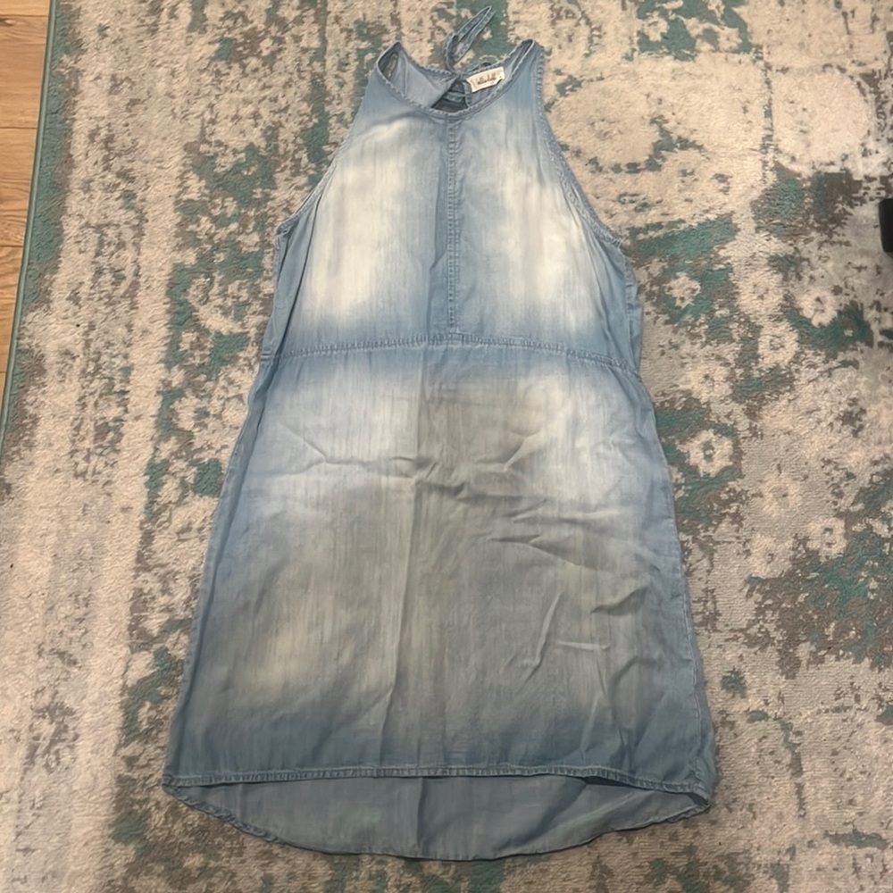 Bella Dahl chambray dress with keyhole open back size medium